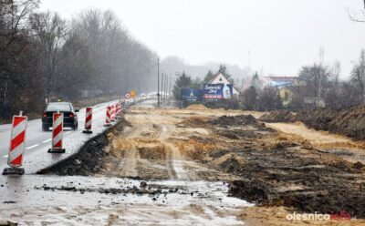 Budowa wschodniej obwodnicy Oleśnicy. Wyłania się kształt przyszłej drogi