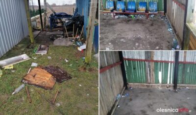 Wandale regularnie niszczą wiatę przy boisku w Dobrzeniu. Sprawą zajmie się policja