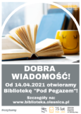 Biblioteka Pod Pegazem będzie ponownie otwarta