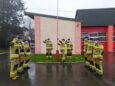 Strażacy na uroczystych apelach z okazji Dnia Flagi