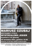 Mariusz Czubaj spotka się z oleśnickimi czytelnikami