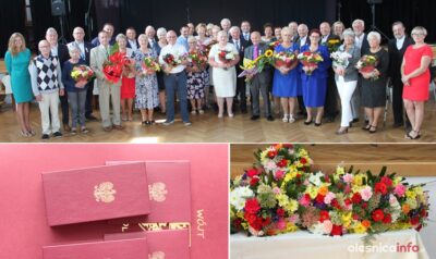 Medale dla małżeństw z gminy Oleśnica z długoletnim stażem