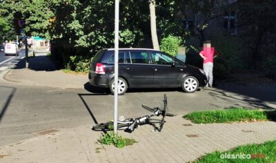 Potrącenie rowerzysty przy ul. Żeromskiego