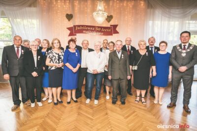 Złote gody bierutowskich par. Medale, gratulacje i koncert dla jubilatów [ZDJĘCIA]