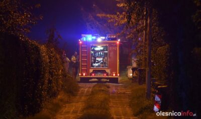 Pożar w domu jednorodzinnym przy Akacjowej