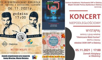 Kalendarz imprez. Zobacz, na jakie atrakcje można liczyć w nadchodzący weekend (5-7 listopada 2021)?