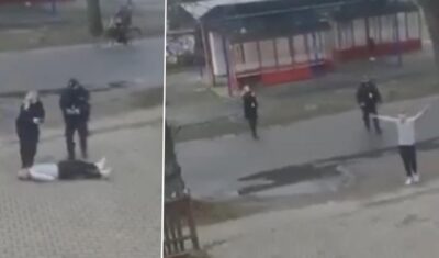 Kopała zatrzymanego i przystawiła mu pistolet do głowy. Zawieszona policjantka wróciła do służby