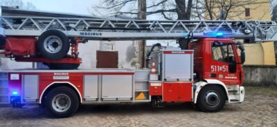 Pożar sadzy w kominie. Interweniowali strażacy