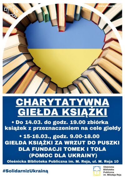 Charytatywna Giełda Książki „Solidarni z Ukrainą”
