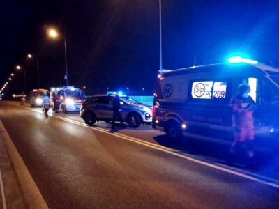 22-latek chciał zeskoczyć  z wiaduktu nad S8
