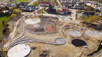 Park Południowy w Oleśnicy z lotu ptaka [ZDJĘCIA]