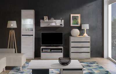 Meble i dodatki do wąskiego salonu