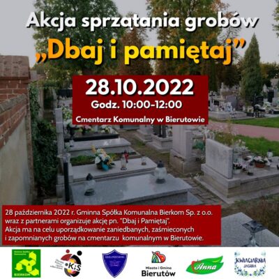 Bierutowska akcja sprzątania grobów