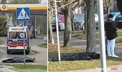 Ciało zmarłej kobiety przez dwie godziny leżało na chodniku. To oburzyło jej rodzinę i mieszkańców