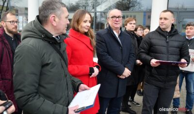 Włodzimierz Czarzasty i Agnieszka Dziemianowicz-Bąk na spotkaniu w Oleśnicy [ZDJĘCIA, WIDEO]