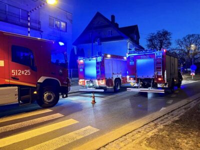 Pożar piwnicy i interwencja straży pożarnej
