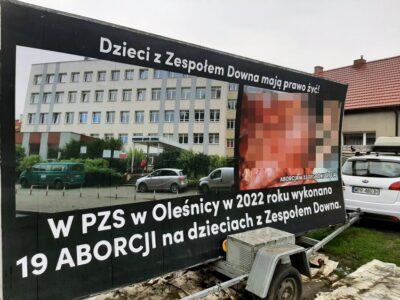Antyaborcyjny samochód znów w Oleśnicy