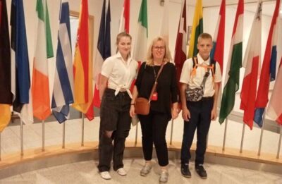 Uczeń Szkoły Podstawowej nr 7 z wizytą w Parlamencie Europejskim