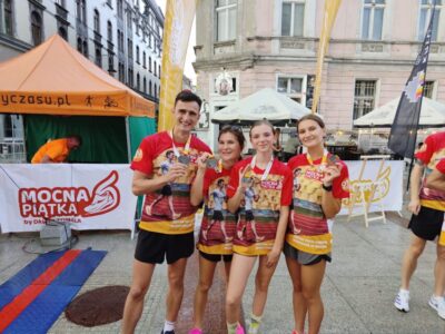 Zawodniczka Akademii Sportu wystartowała z olimpijczykami w pierwszej w Europie sztafecie chodu sportowego