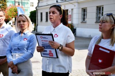 Konferencja prasowa posła PO i kandydatek do Sejmu