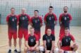 Drużyna strażaków w finale turnieju siatkówki