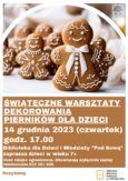 Biblioteka zaprasza dzieci na warsztaty dekorowania pierników