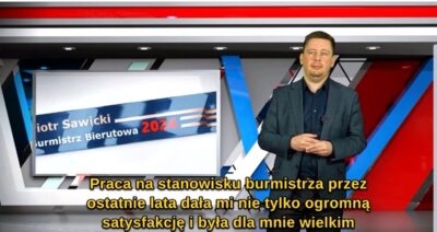 Piotr Sawicki ogłasza start w wyborach na burmistrza Bierutowa