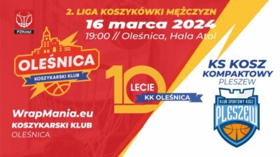 Czas na święto koszykówki w Oleśnicy! Zapraszamy na 10-lecie Koszykarskiego Klubu Oleśnica