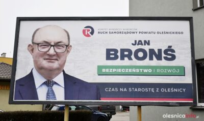 Czas na starostę z Oleśnicy. Z takim hasłem po władzę w powiecie idzie Jan Bronś
