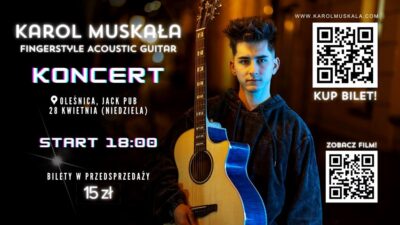 Karol Muskała z koncertem z Jack Pubie w Oleśnicy