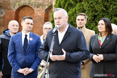 Monika Wielichowska i Michał Jaros w Oleśnicy z poparciem dla Adama Horbacza