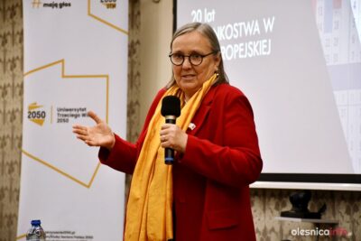 Róża Thun w Oleśnicy i ostre spięcie z rolnikami