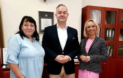 Posłanka z wizytą u burmistrza i starosty