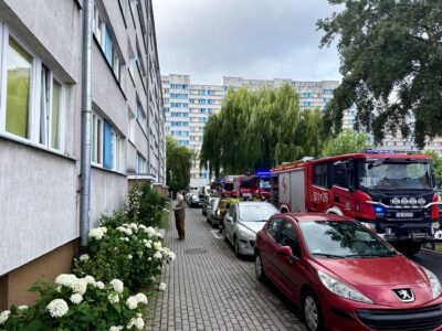 Zapaliła się potrawa na kuchence