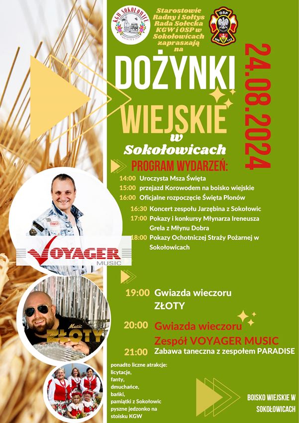 dożynki w sokołowicach