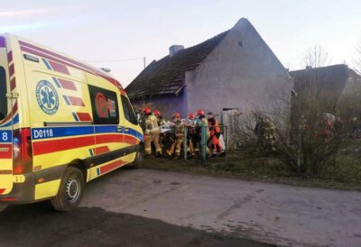 Poparzenie mężczyzny w Smolnej. Na miejscu lądował śmigłowiec LPR