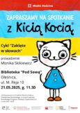 Monika Skikiewicz i Kicia Kocia w oleśnickiej bibliotece