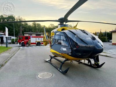 Helikopter Lotniczego Pogotowia Ratunkowego lądował w Twardogórze