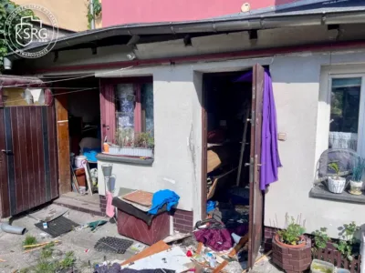 Wybuch gazu w mieszkaniu w Twardogórze. Jedna osoba została poszkodowana
