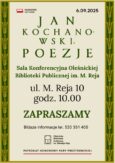 Narodowe Czytanie poezji Jana Kochanowskiego w Oleśnicy