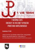 Syców uczci 81. rocznicę wybuchu Powstania Warszawskiego