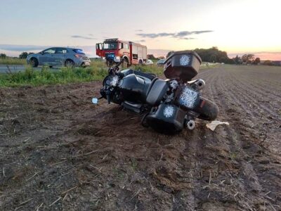 Nie żyje 51-letni motocyklista. Mężczyzna stracił panowanie nad pojazdem