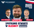 Zapraszają na otwarte spotkanie Ruchu Narodowego w Oleśnicy