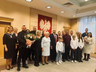 Złote gody oleśnickiego małżeństwa. Były gratulacje i życzenia