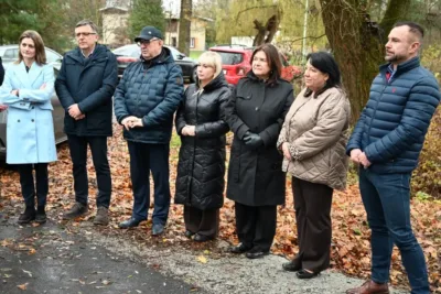 Uroczyste otwarcie przebudowanej drogi powiatowej w gminie Oleśnica