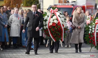 Gmina Oleśnica uczciła Narodowe Święto Niepodległości przy pomniku rotmistrza Pileckiego [ZDJĘCIA]