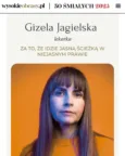 Gizela Jagielska z prestiżowym wyróżnieniem „Wysokich Obcasów”