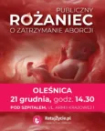 Publiczny różaniec pod szpitalem w Oleśnicy. Zaproszenie radnego Dawida Jankowskiego