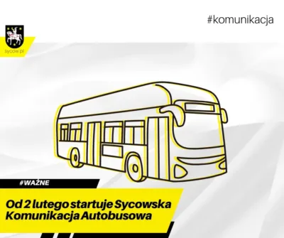 Od 2 lutego rusza komunikacja podmiejska w Sycowie [ROZKŁAD JAZDY]
