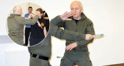 Jan Nycek z Oleśnicy szkolił ratowników wrocławskiego szpitala wojskowego